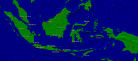 Indonesien Städte + Grenzen 2000x888